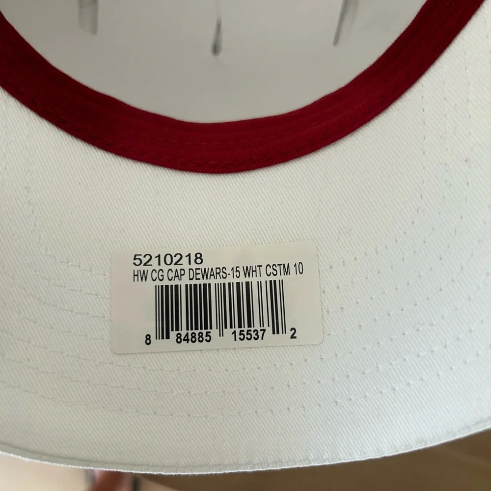 ⭐️ NEW Callaway Dewards Scotch Whiskey White and Red Logo Golf Cap Hat